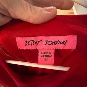 Betsey Johnson Red Dress with Pink Label